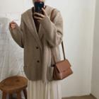 Double-breasted Wide-lapel Cardigan
