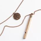 Whistle / Tag Pendant Alloy Necklace