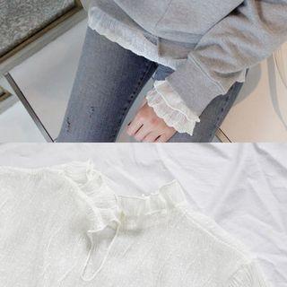 Long Sleeve Sheer Laced Top