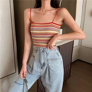 Striped Camisole Knit Top