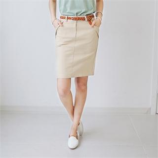 Cotton Pencil Skirt