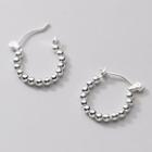 Sterling Silver Hoop Earring 1 Pair - S925 Silver - Silver - One Size
