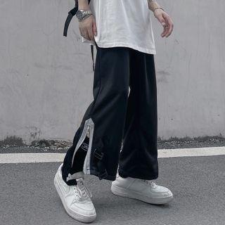 Half-zip Wide Leg Pants