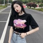 Short-sleeve Cloud Print T-shirt (various Designs)