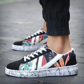 Print Lace-up Sneakers