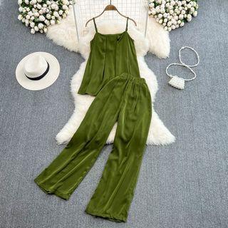 Set: Oversized Camisole + Straight Leg Pants