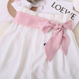 Plain Bow Fabric Sash