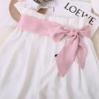 Plain Bow Fabric Sash