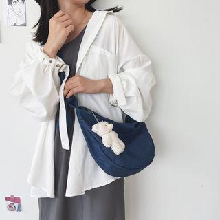 Knotted Denim Crossbody Bag