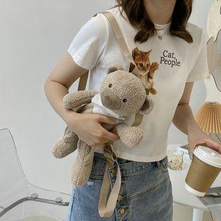 Bear Crossbody Bag Khaki - One Size