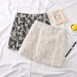 Bright Silk High Waist Skirt