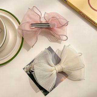 Mesh Ribbon Hair Clip / Set