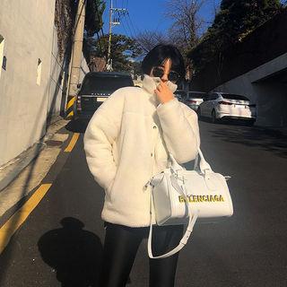 Contrast-trim Boucl -knit Jacket