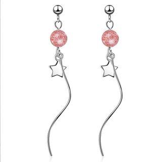 Artificial Crystal Star Earring