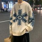 Couple Matching Long-sleeve Jacquard Sweater