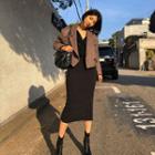 Flap-detail Cropped Blazer