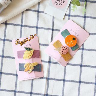 Fruit / Ice-cream Embroidered Hair Clip