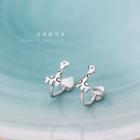 925 Sterling Silver Giraffe Earring 1 Pairs - As Shown In Figure - One Size