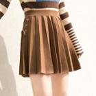 Knitted Pleated Skirt
