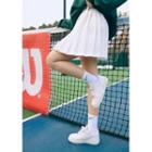 [fever & Percent] Plain Pleat Tennis Miniskirt
