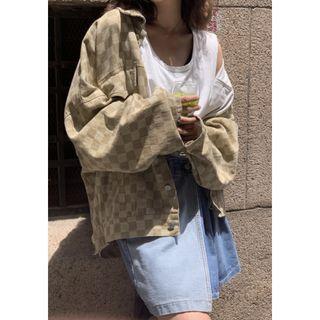 Check Oversized Jacket