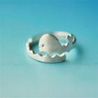 Whale Sterling Silver Open Ring
