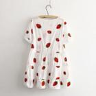 Strawberry Short-sleeve A-line Dress