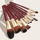 Set Of 10: Makeup Brush Gg0900802 - 10 Pcs - Red - One Size