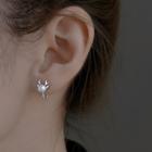 Faux Pearl Deer Horn Drop Earring