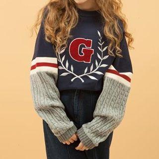 Color Block Thick Sweater