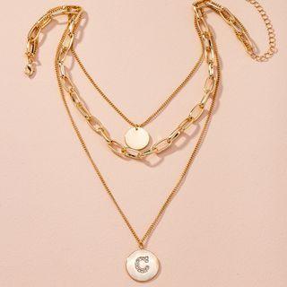 Layered Necklace X232 - Gold - One Size
