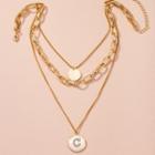 Layered Necklace X232 - Gold - One Size