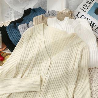 Ribbed Light Cardigan In 6 Colors