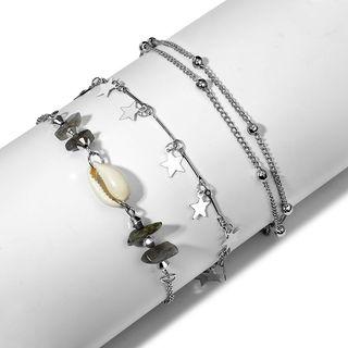 Set Of 3: Anklet (assorted Designs)