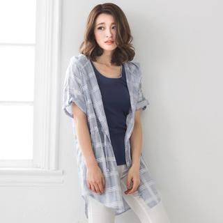 Hooded Check Jacket