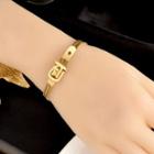 Belt Buckle Bracelet Gold - One Size