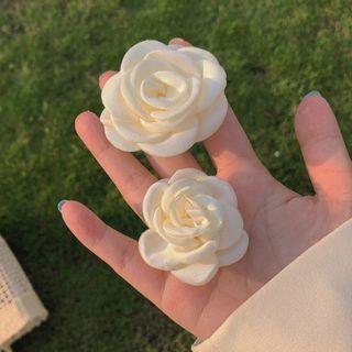 Flower Fabric Hair Clip (various Designs)