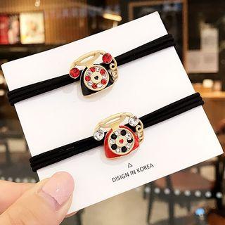 Rhinestone Retro Telephone Hair Tie