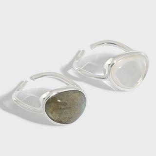 Moonstone Sterling Silver Open Ring