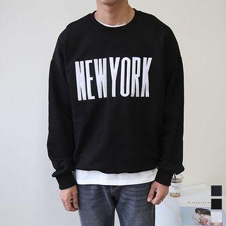 Newyork Appliqu  Boxy Sweatshirt