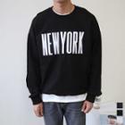 Newyork Appliqu  Boxy Sweatshirt