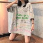 Loose Fit Lettering Short-sleeve T-shirt