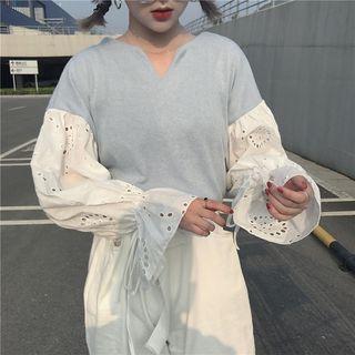 Lantern-sleeve Panel Top