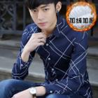 Check Fleece-lining Shirt