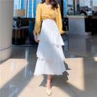 Layer Midi Skirt White - One Size