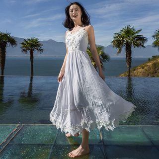Plain Backless Sundress
