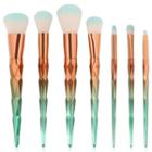 Set Of 7: Gradient Diamond Cut Makeup Brush As Shown In Figure - One Size