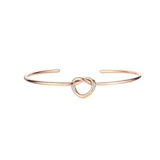 Simple And Sweet Plated Rose Gold Heart-shaped 316l Stainless Steel Opening Bangle Rose Gold - One Size