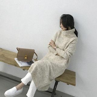 Turtle-neck M Lange Maxi Sweater Dress