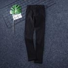 Slim-fit Pants Black - M